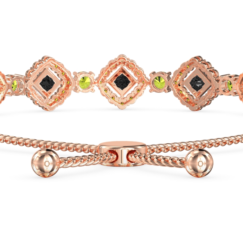 Diamond Link Bolo Bracelet