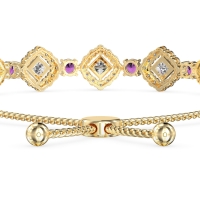 Diamond Link Bolo Bracelet