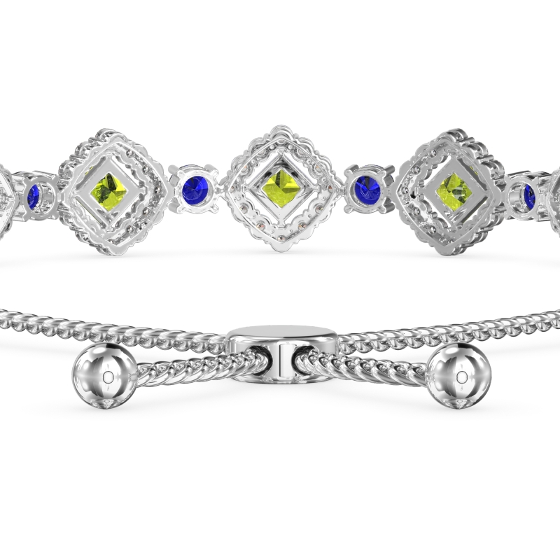 Diamond Link Bolo Bracelet