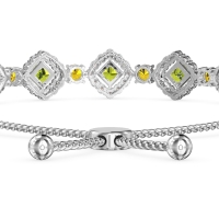 Diamond Link Bolo Bracelet