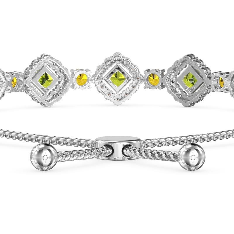 Diamond Link Bolo Bracelet