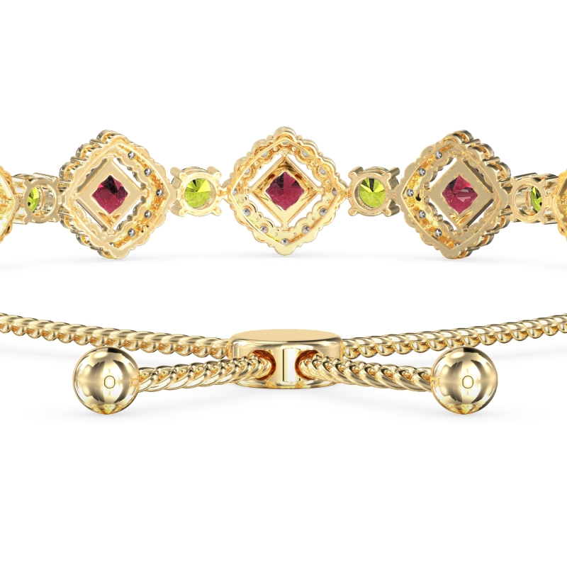 Diamond Link Bolo Bracelet