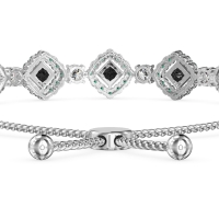 Diamond Link Bolo Bracelet