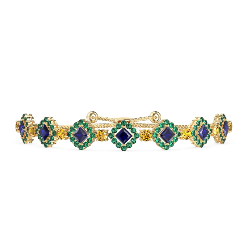Diamond Link Bolo Bracelet