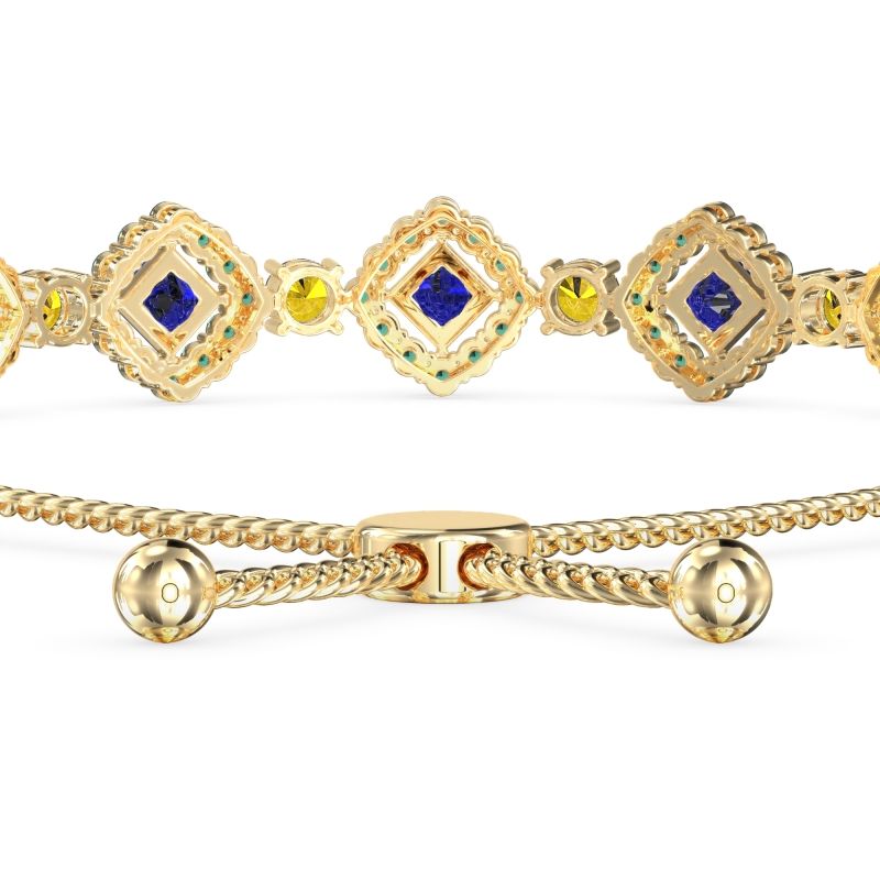 Diamond Link Bolo Bracelet