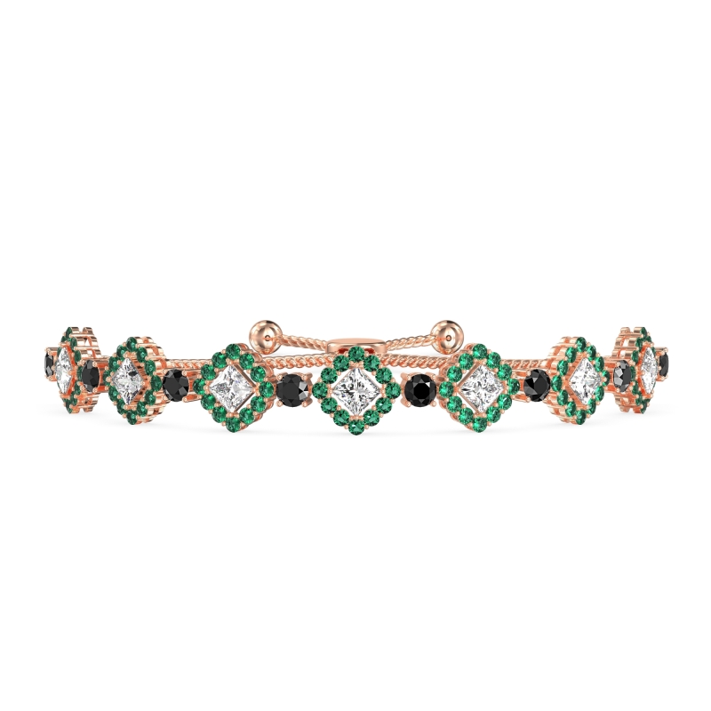 Diamond Link Bolo Bracelet