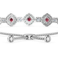 Diamond Link Bolo Bracelet
