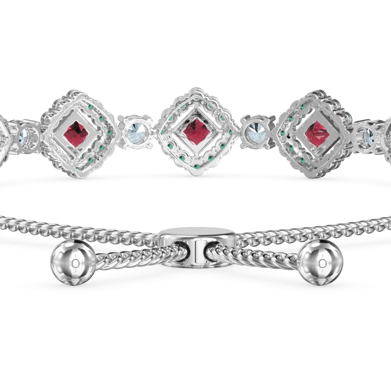 Diamond Link Bolo Bracelet