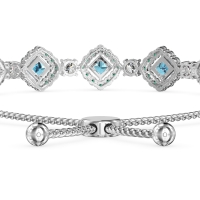 Diamond Link Bolo Bracelet