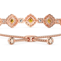Diamond Link Bolo Bracelet
