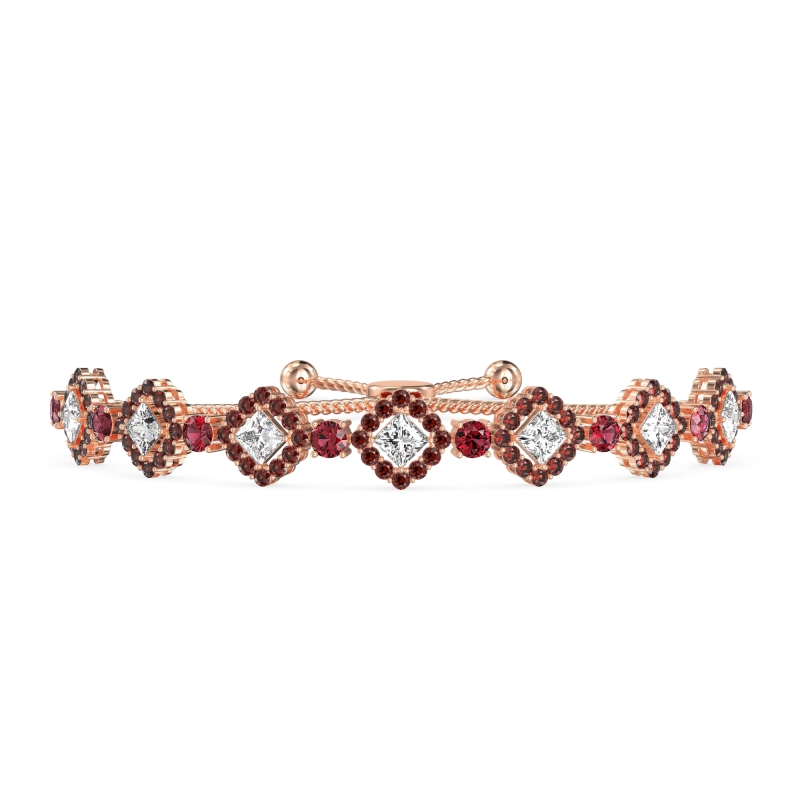 Diamond Link Bolo Bracelet