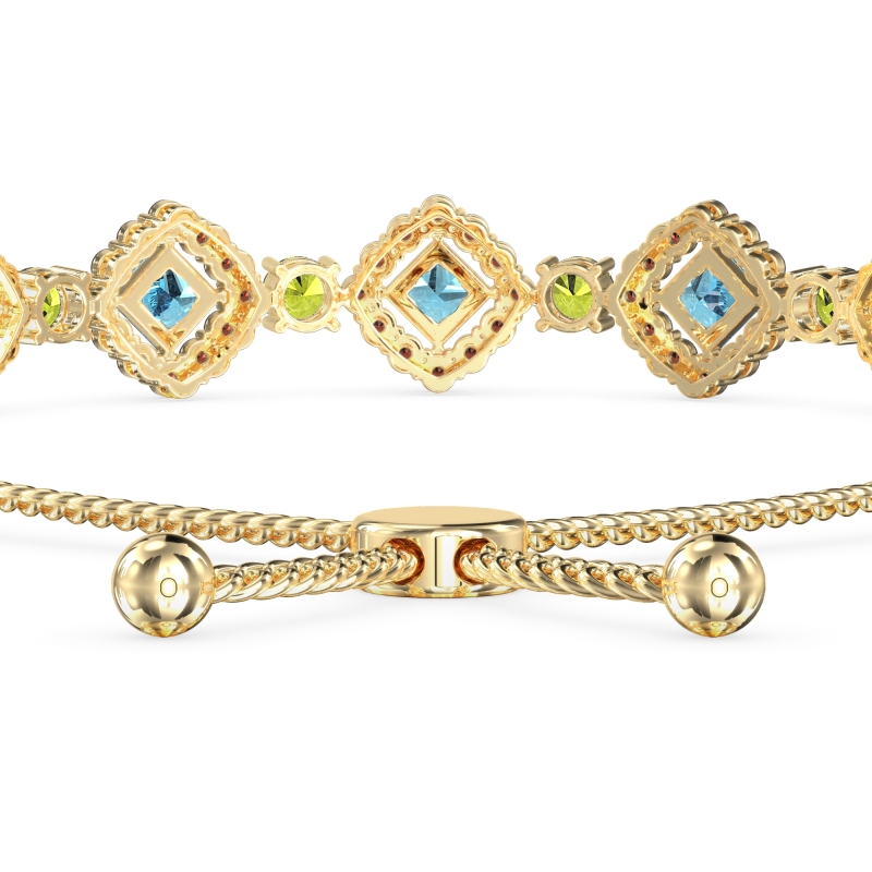Diamond Link Bolo Bracelet