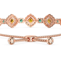 Diamond Link Bolo Bracelet
