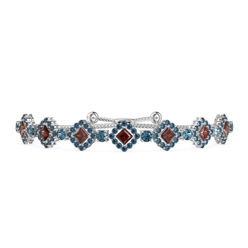 Diamond Link Bolo Bracelet