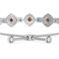 Diamond Link Bolo Bracelet
