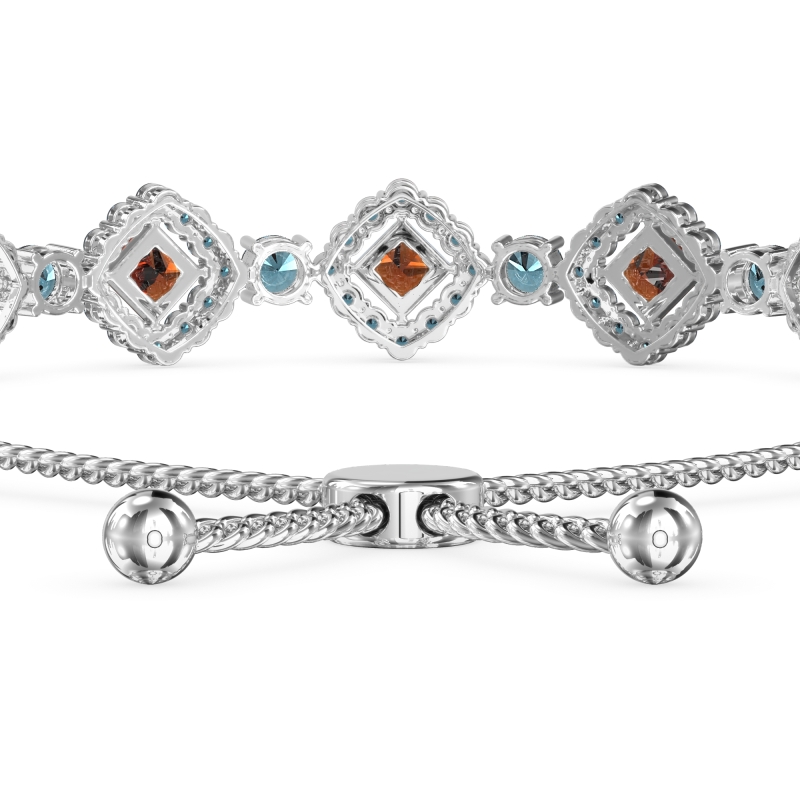 Diamond Link Bolo Bracelet