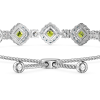 Diamond Link Bolo Bracelet