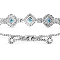 Diamond Link Bolo Bracelet