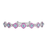 Diamond Link Bolo Bracelet