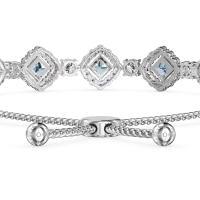 Diamond Link Bolo Bracelet