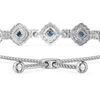 Diamond Link Bolo Bracelet