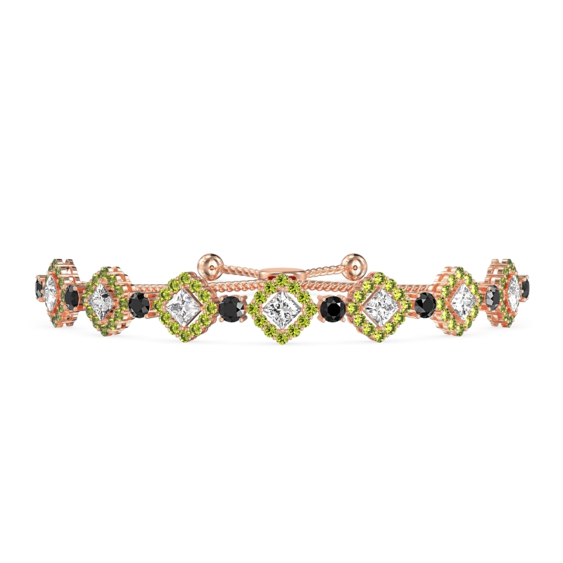 Diamond Link Bolo Bracelet