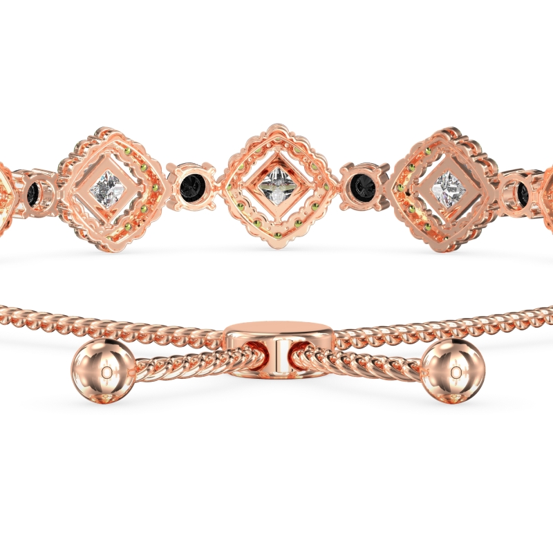 Diamond Link Bolo Bracelet