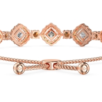 Diamond Link Bolo Bracelet
