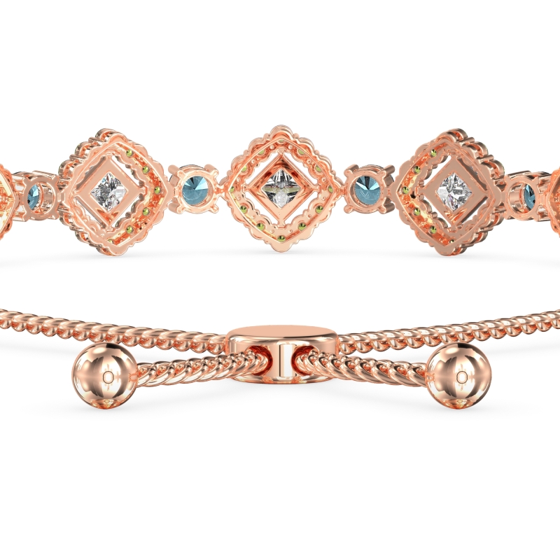 Diamond Link Bolo Bracelet