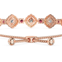 Diamond Link Bolo Bracelet
