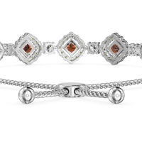 Diamond Link Bolo Bracelet