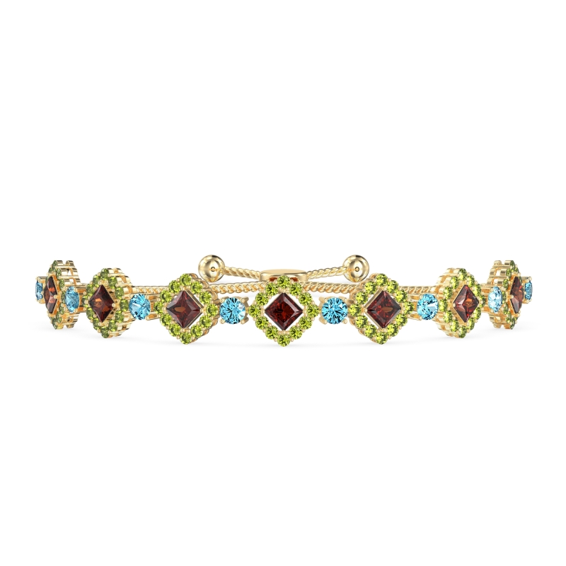 Diamond Link Bolo Bracelet