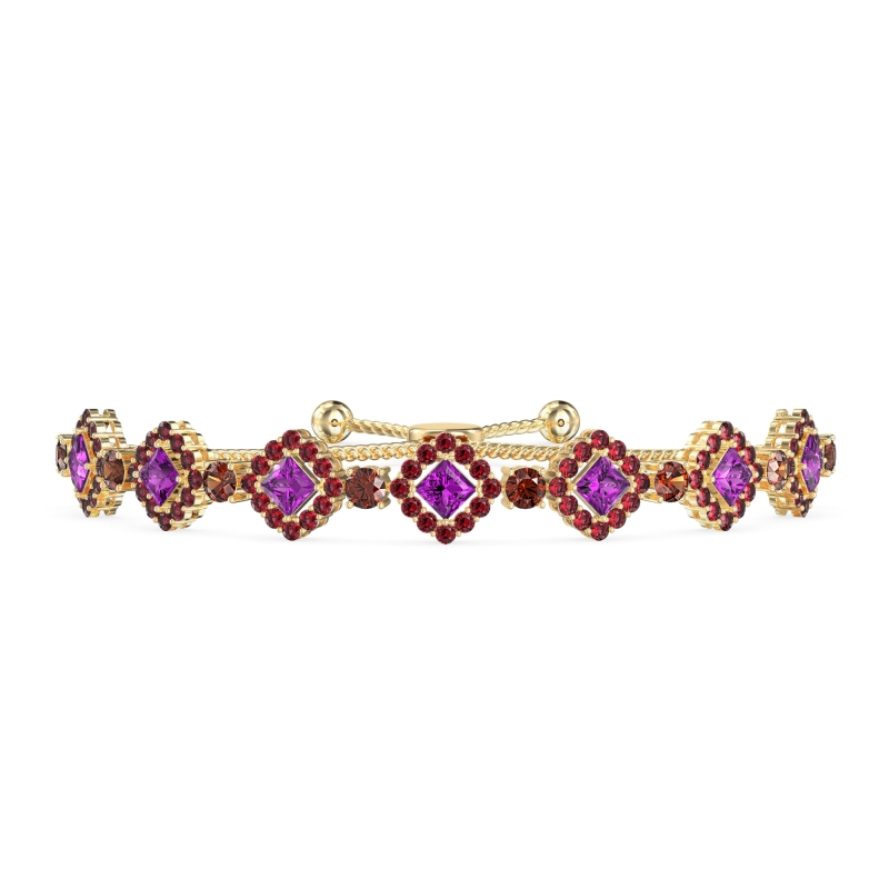 Diamond Link Bolo Bracelet