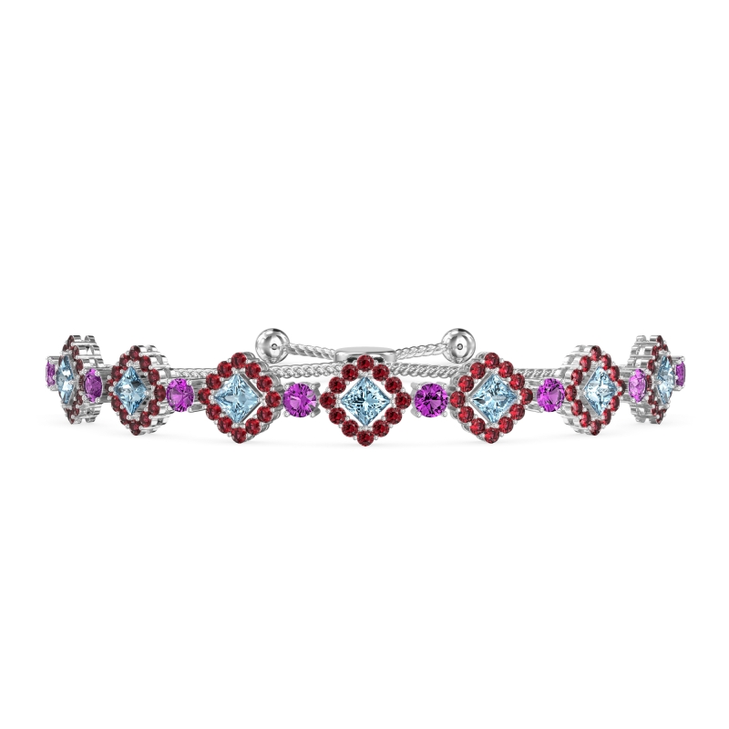 Diamond Link Bolo Bracelet