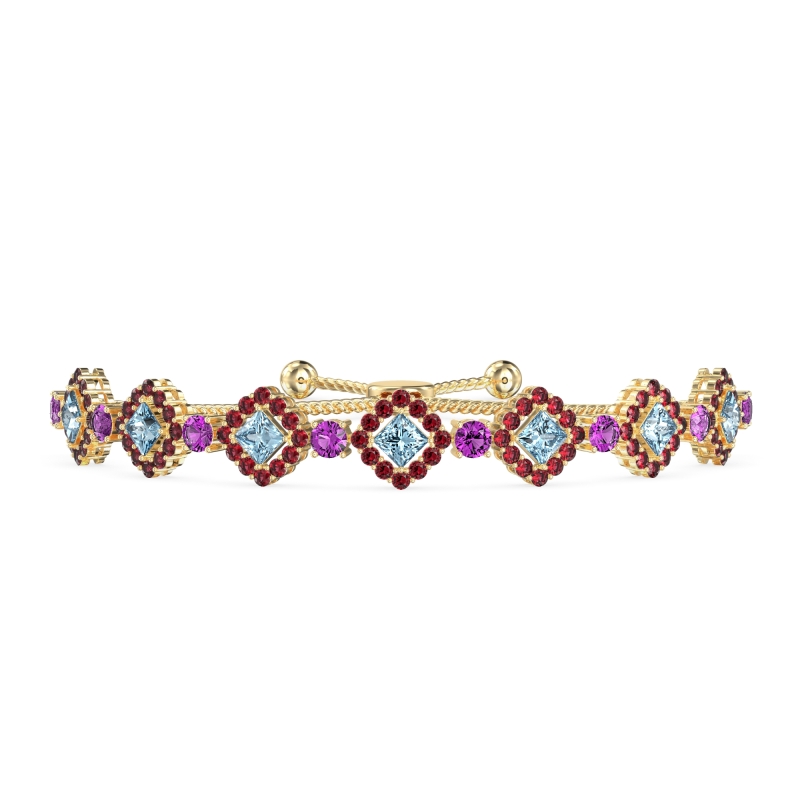 Diamond Link Bolo Bracelet