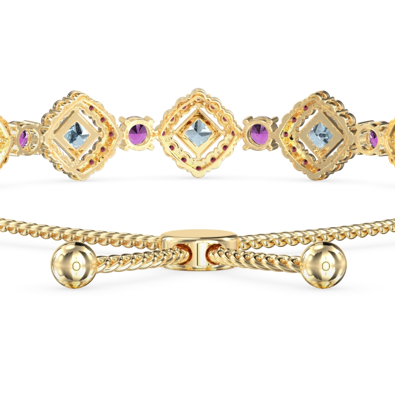 Diamond Link Bolo Bracelet