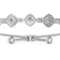 Diamond Link Bolo Bracelet