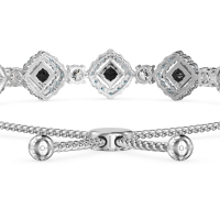 Diamond Link Bolo Bracelet