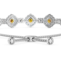Diamond Link Bolo Bracelet