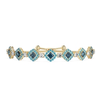Diamond Link Bolo Bracelet