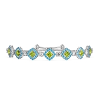 Diamond Link Bolo Bracelet
