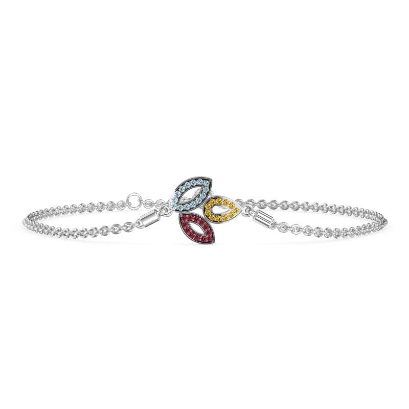Three Leaf Adjustable Bracelet