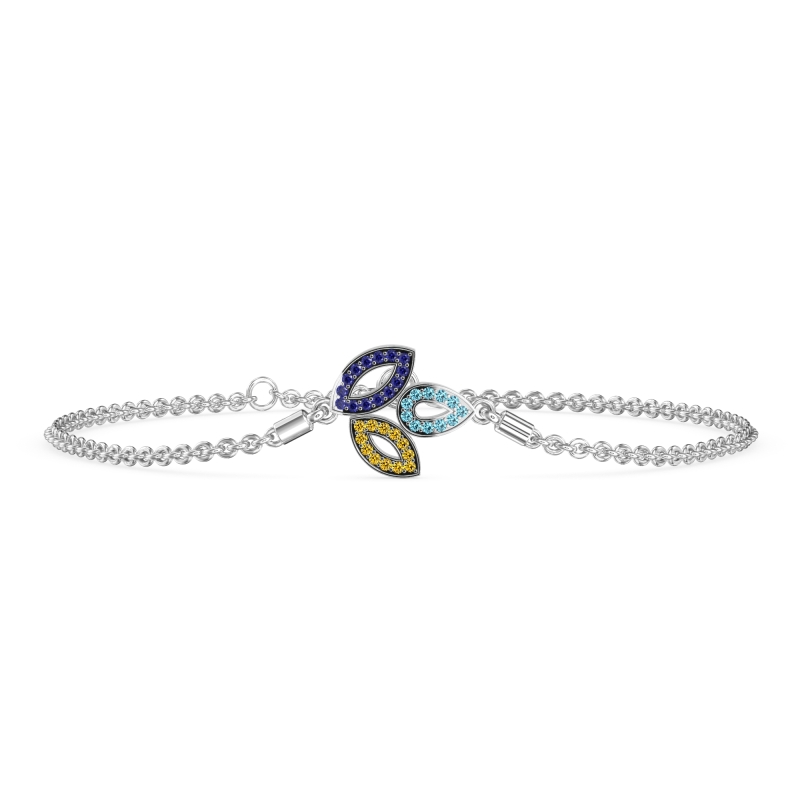 Three Leaf Adjustable Bracelet