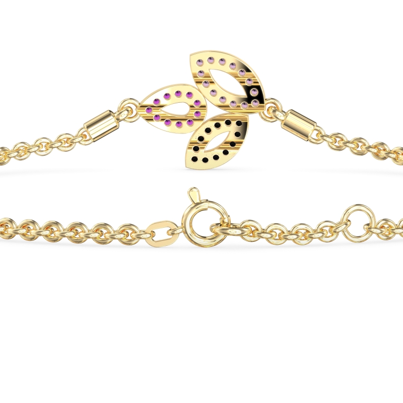 Three Leaf Adjustable Bracelet