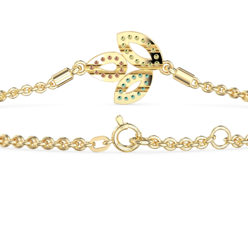 Three Leaf Adjustable Bracelet