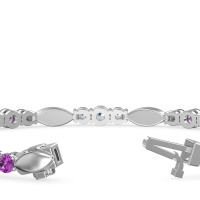 Marquise and Round Link Bracelet