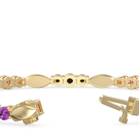 Marquise and Round Link Bracelet