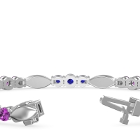 Marquise and Round Link Bracelet