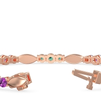 Marquise and Round Link Bracelet