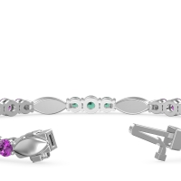 Marquise and Round Link Bracelet
